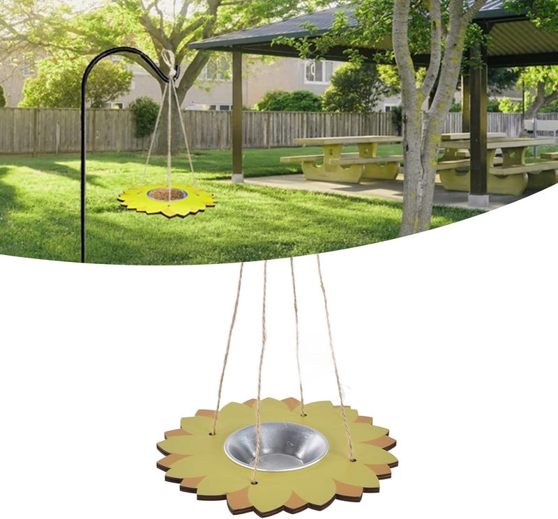 woobles Bird Feeder Tray, Detachable Aluminum Alloy Bowl Bird Feeding Platform for Patio - Image 5